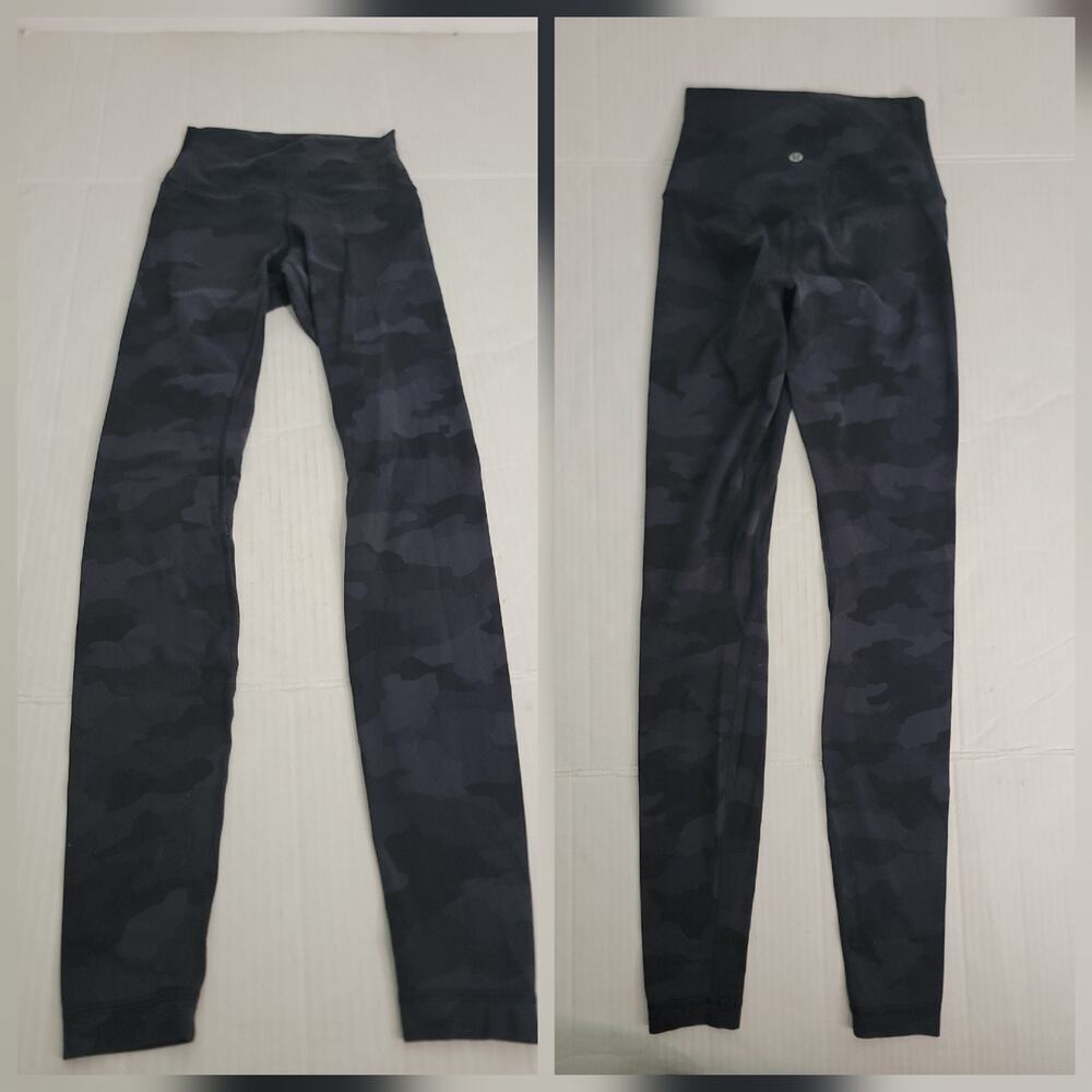 Lululemon Align Leggings Womens 2 High Rise 28" Dark Camo W5DM8S
